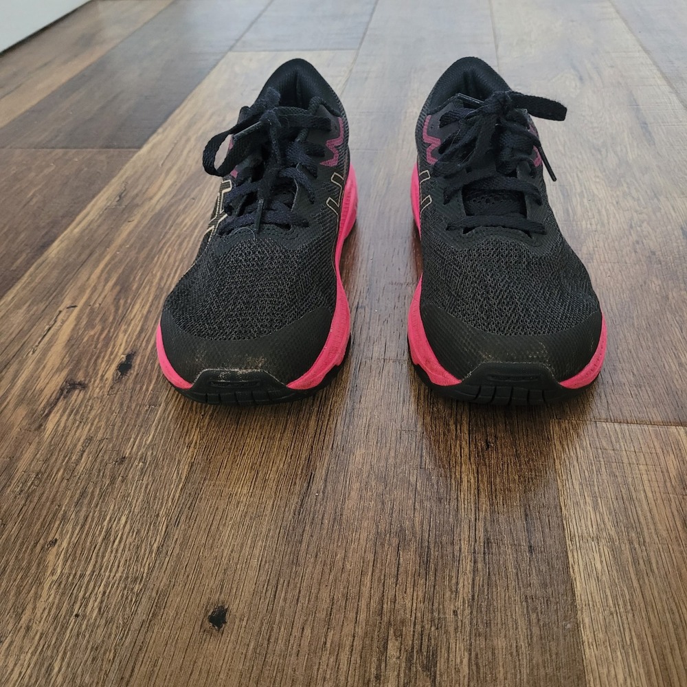 Asics GT-1000 11 Womens Running Shoes Black Pink Gold Sneakers Size 5 - Picture 8 of 13